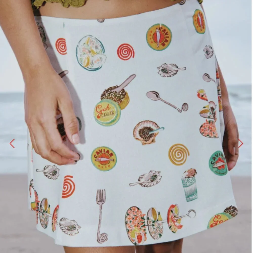 Star Skirt Lisa Says Gah - caviar dreams white - large only - Picture 4 of 4